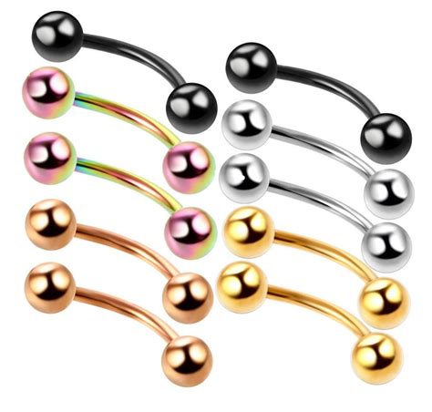 14g curved barbell|piercing curved bars for men.